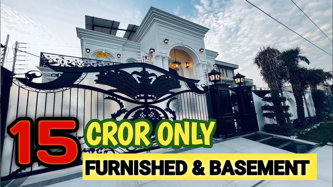 kanal house with basement fully furnished house in central park lahore | DHA style house