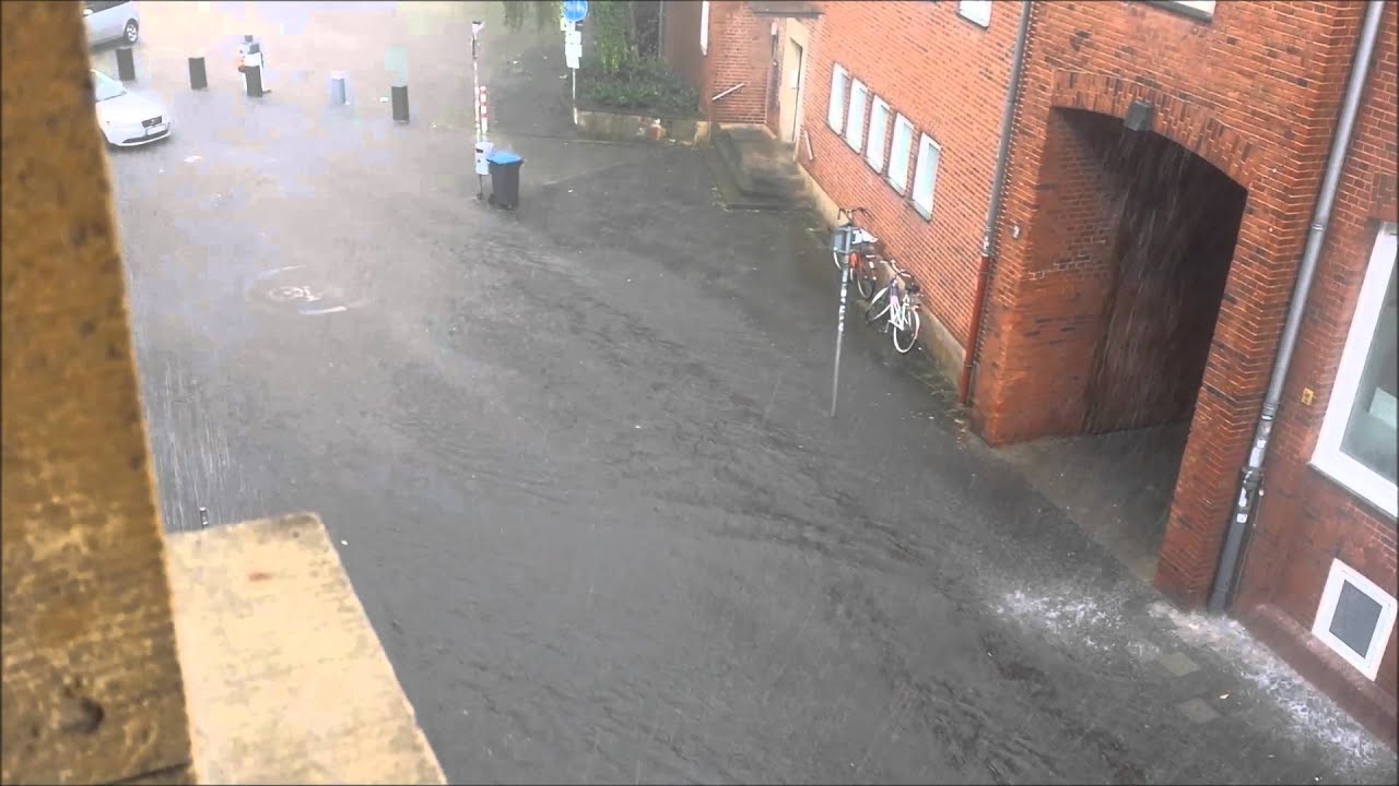 Unwetter  Frauenstraße Münster 28.07.2014 16:54