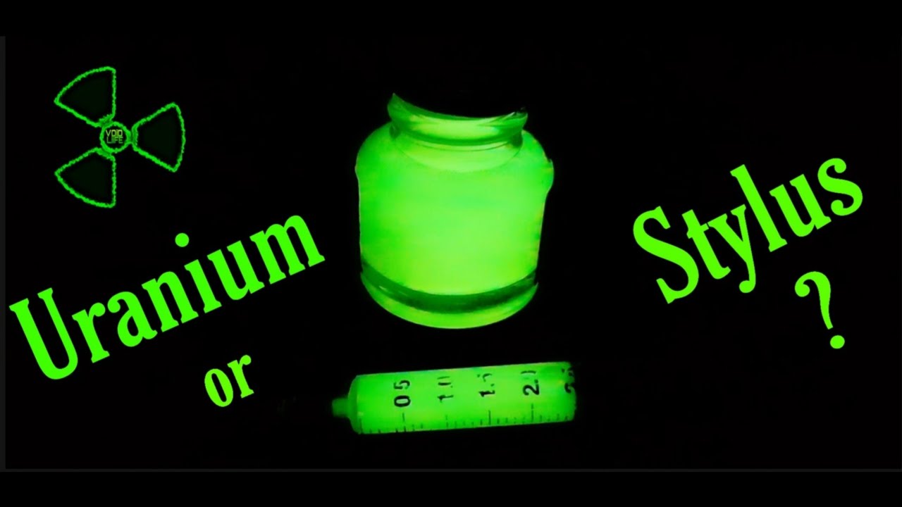 Uranium or Stylus ! //  Herbin phosphorescent ink // Glow Ink or Glow in Dark