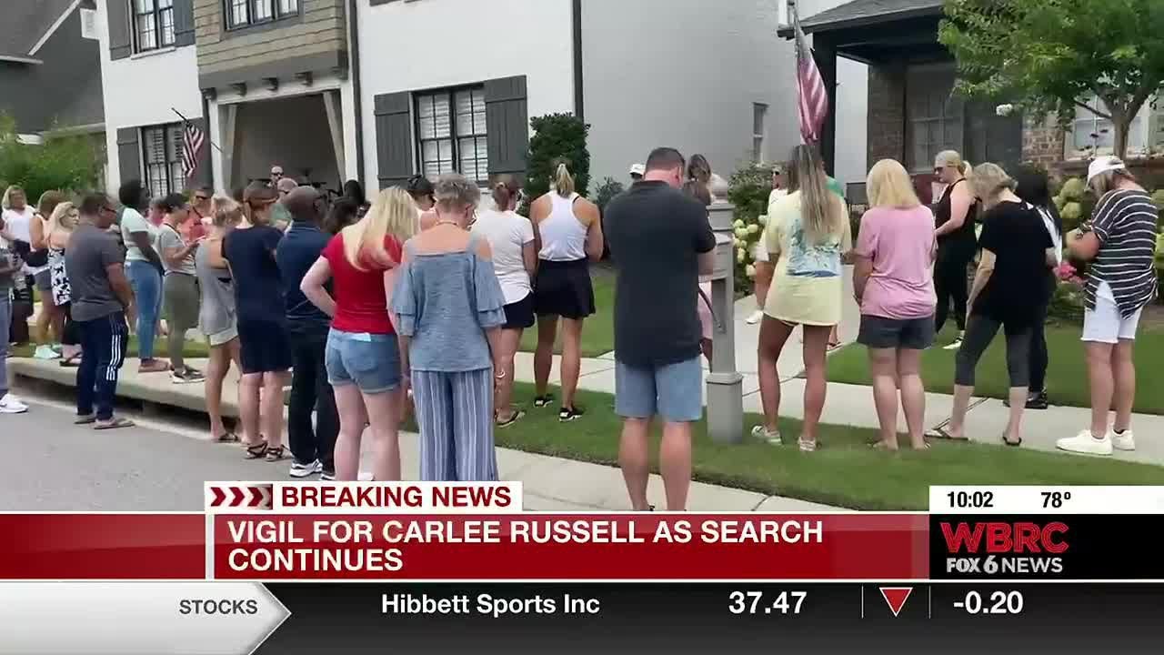 Vigil for Carlee Russell as search continues