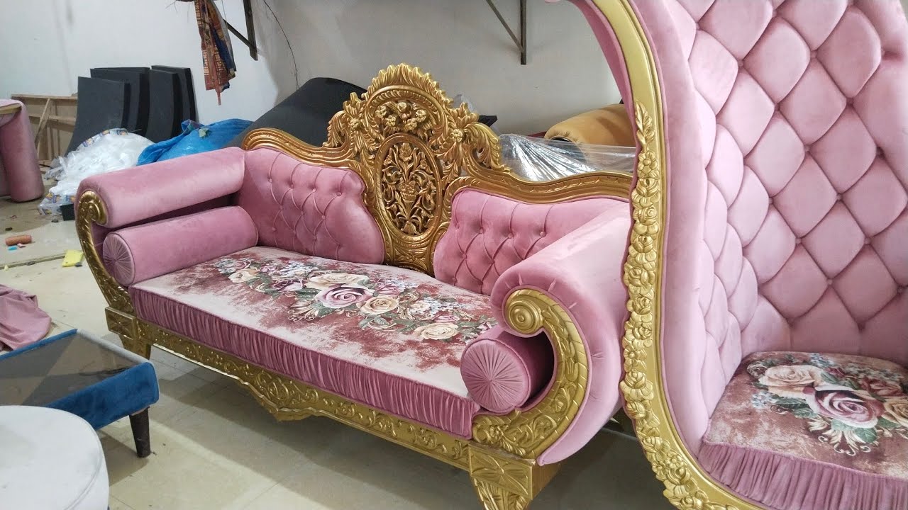 modern chinoti sofa || Golden color sofa and chair