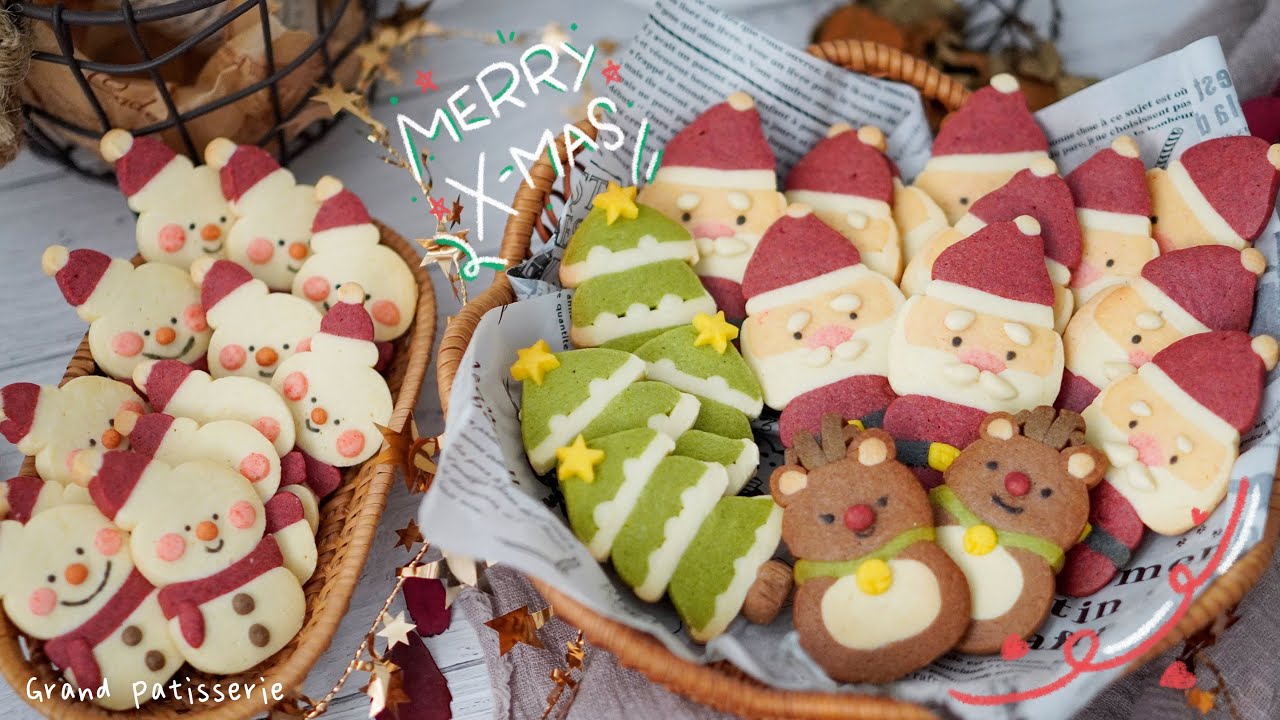 聖誕老人冰盒曲奇 | Christmas Icebox Cookies | Santa Cookies