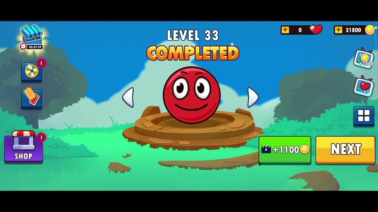 Lvl 31-35 Red Ball Roller || 7 || Gameplay Walkthrough 