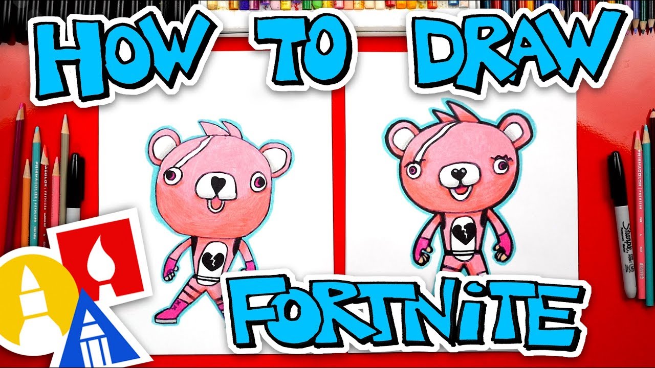 How To Draw Cuddle Team Leader Fortnite Skin + Challenge Time