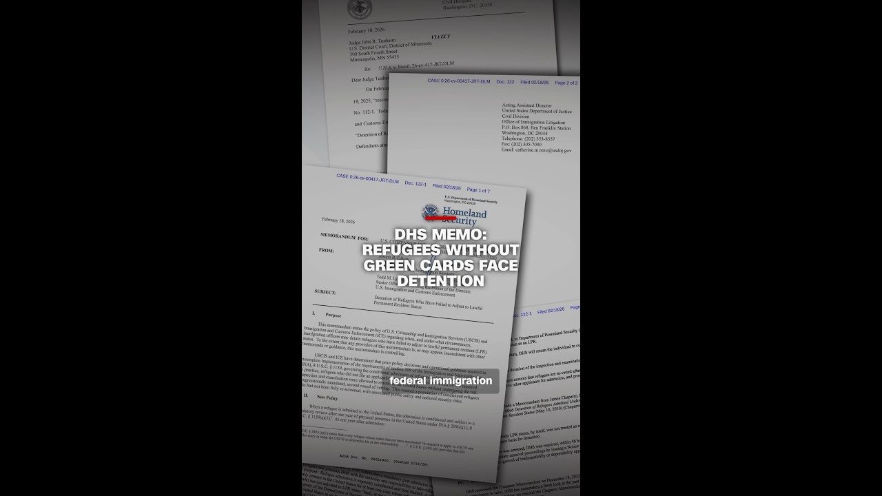 DHS memo: Refugees without green cards face detention
