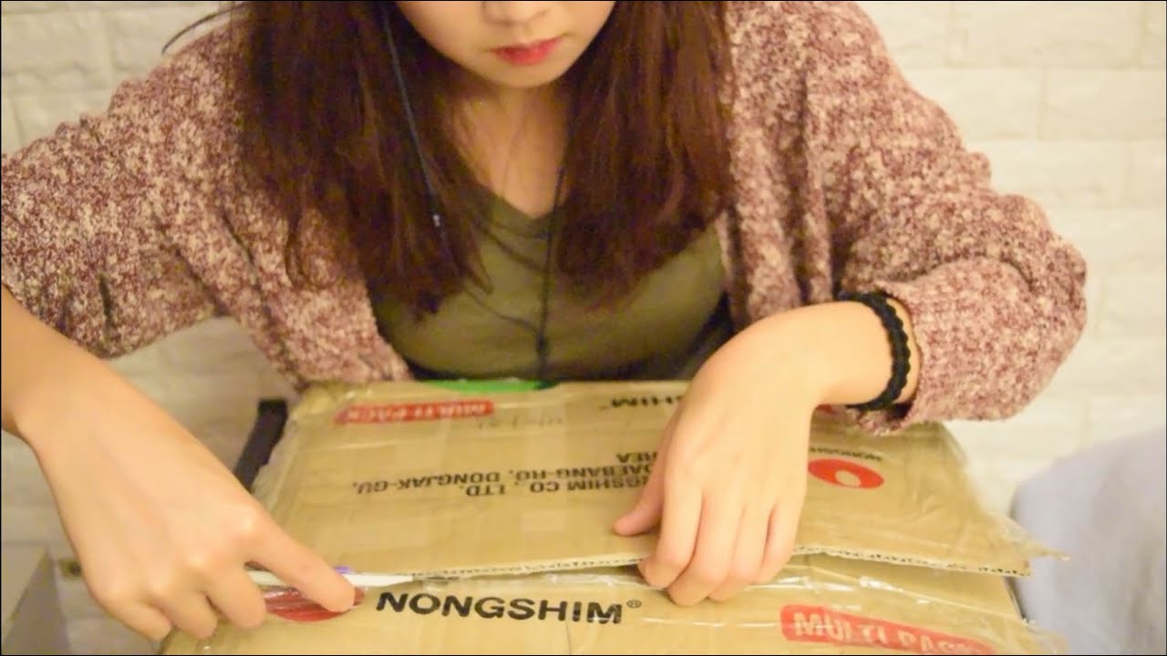 [Sound ASMR] Unboxing Sound 상자포장 뜯는 소리 도르륵 슥슥