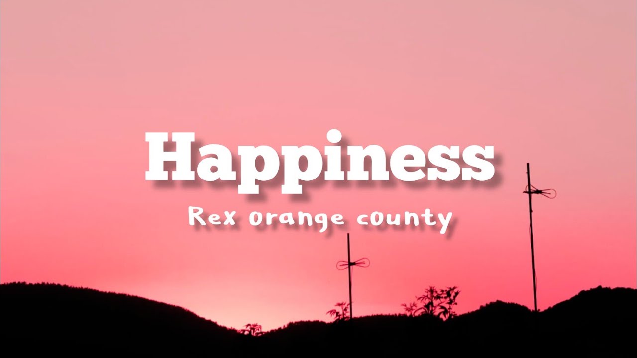 Rex orange county - happiness (lyrics)