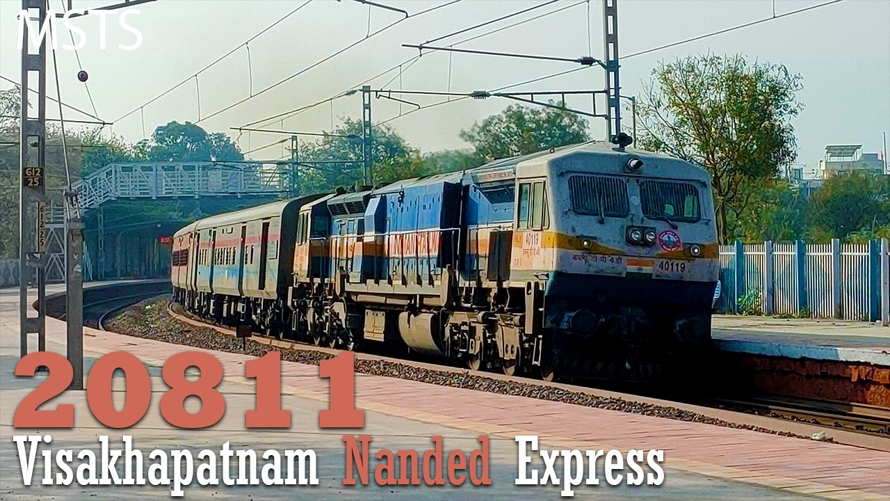 20811 | Visakhapatnam - Hazur Sahib Nanded SF Express | Indian Train Simulator | P-1  #train #shorts