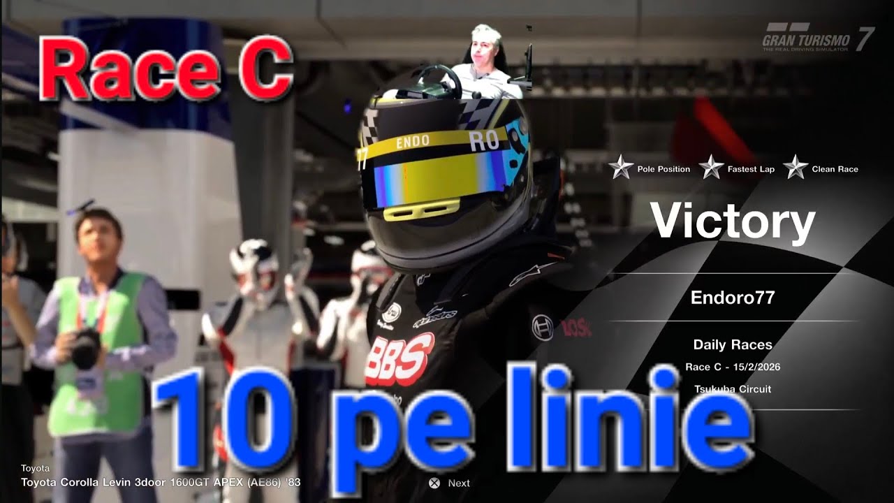 Endoro77's Live 😊 GT7 Dailyraces Sunday Fun Race C