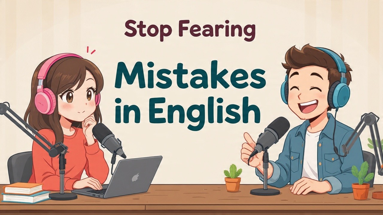 Easy English Podcast for Learning | Stop Fearing Mistakes in English | Learn English Speaking