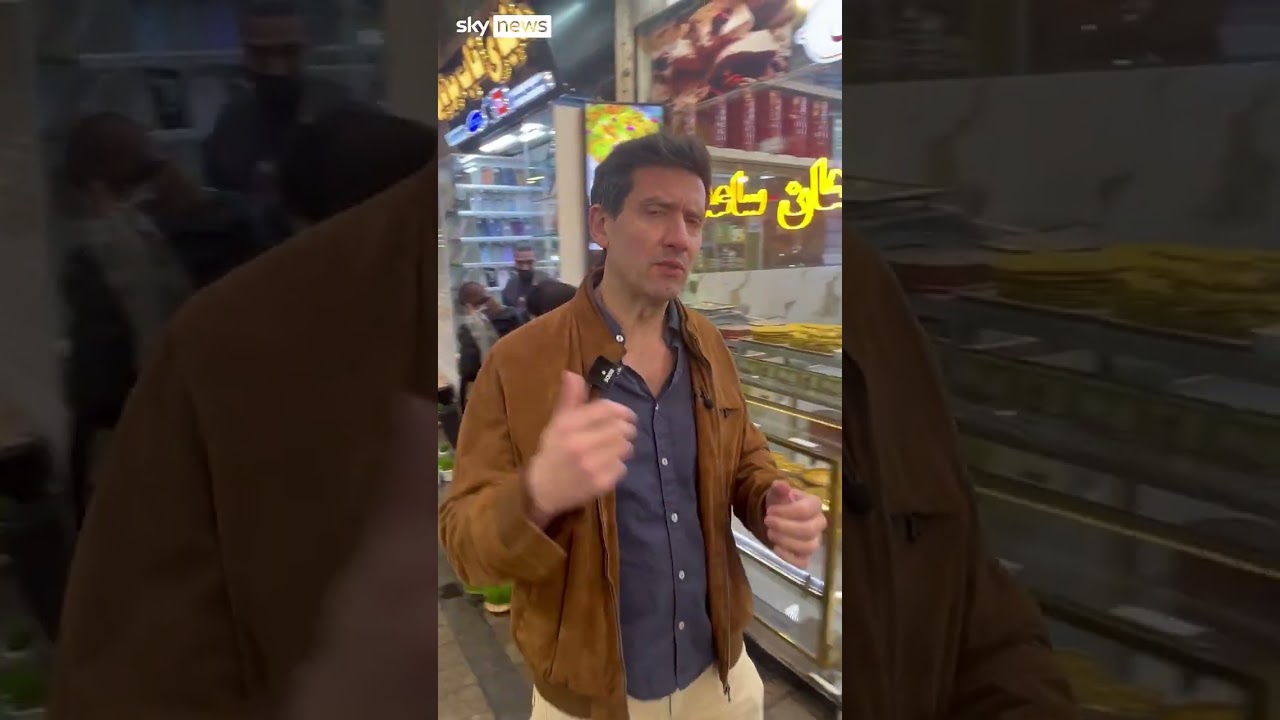 Доминик Вагхорн посетил рынок в Тегеране.