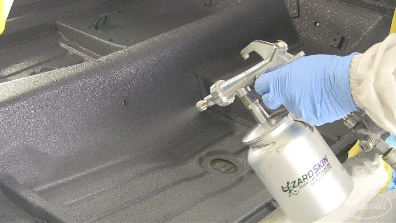 Spraying Lizard Skin Insulation & Sound Deadener on a Camaro - Reduce Road Noise - Eastwood