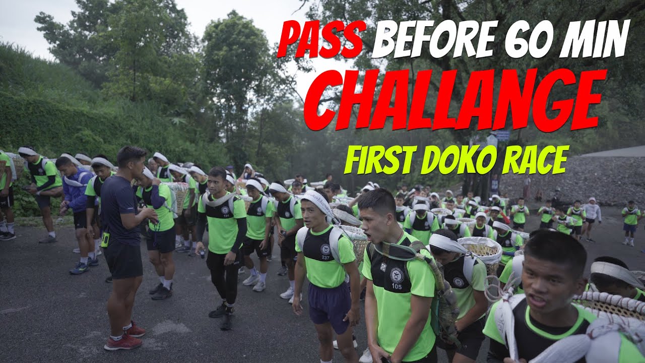 Carrying unique DOKO basket race for GURKHA RECRUITMENT 🔥