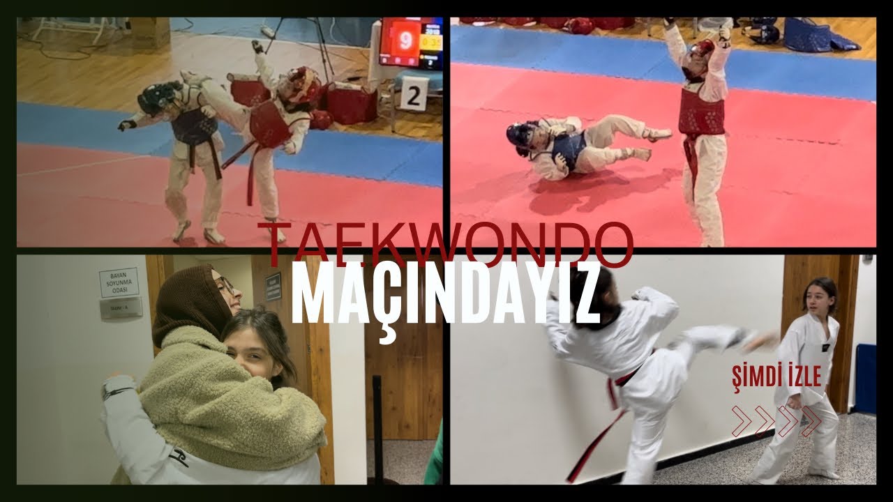 Kardeşimin 2. taekwondo maçını çektim :) Sanırıımm bir şampiyonluk göremicezz gibii #teakwando #vlog