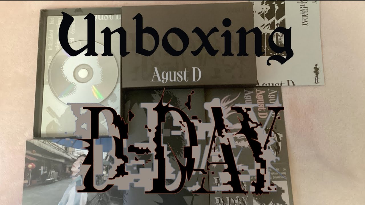 Unboxing Agust D D Day Album
