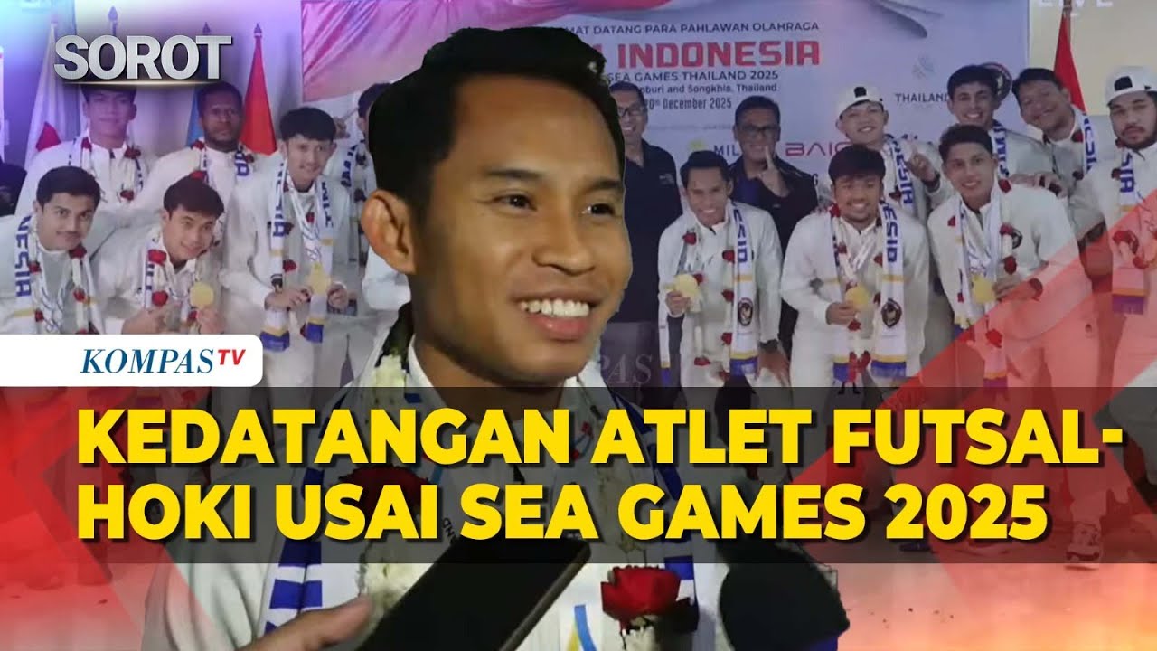 Kedatangan Atlet Timnas Futsal hingga Hoki Indonesia Raih Emas Berlaga di SEA Games 2025