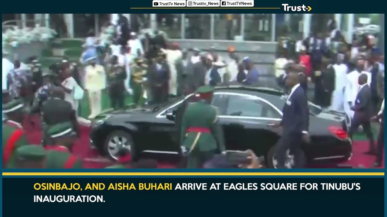 Osinbajo, And Aisha Buhari Arrive At Eagle's Square For Tinubu's  | TRUST TV