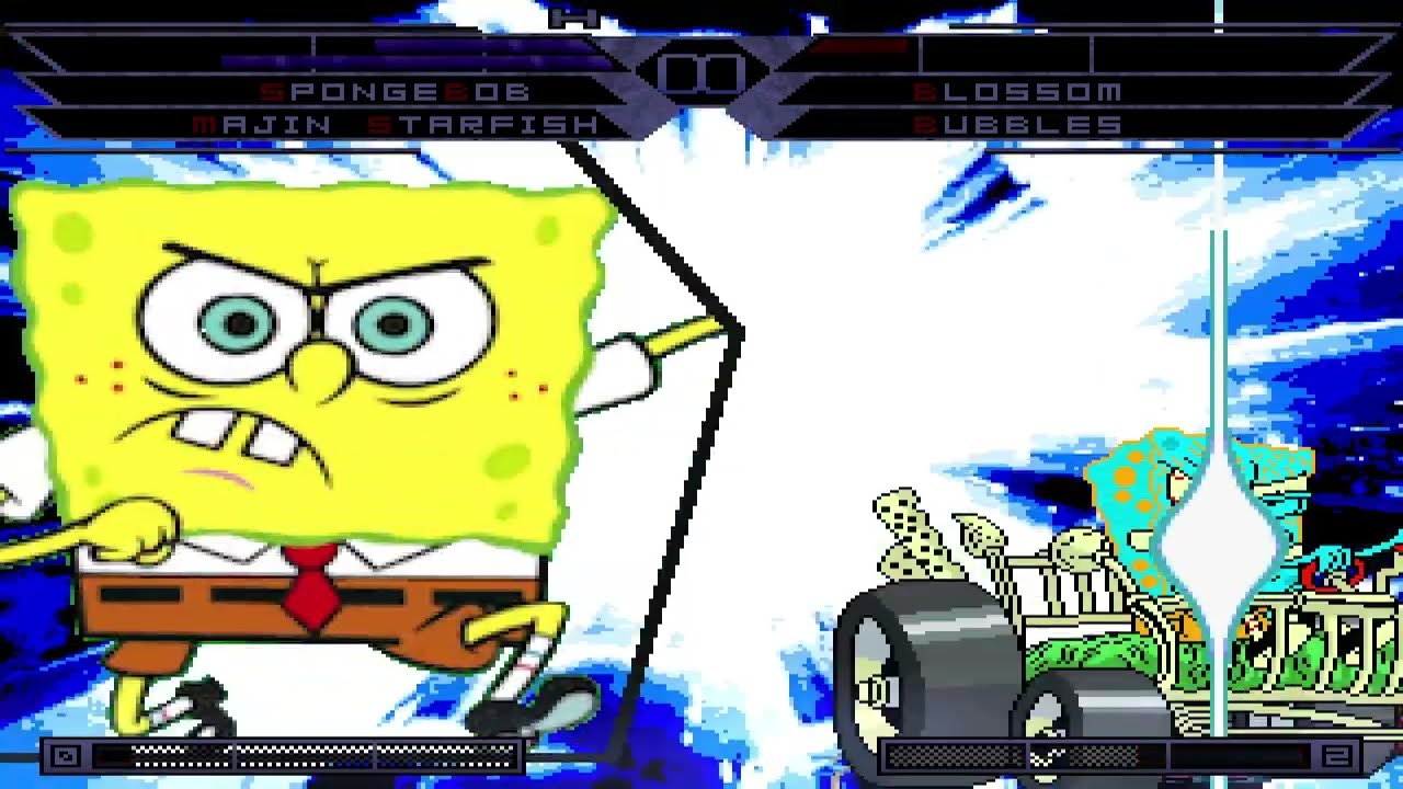 KOF MUGEN Tag Team SpongeBob Majin Starfish Miss Miss G1 Vs DG Blossom DG Bubbles DG Buttercup