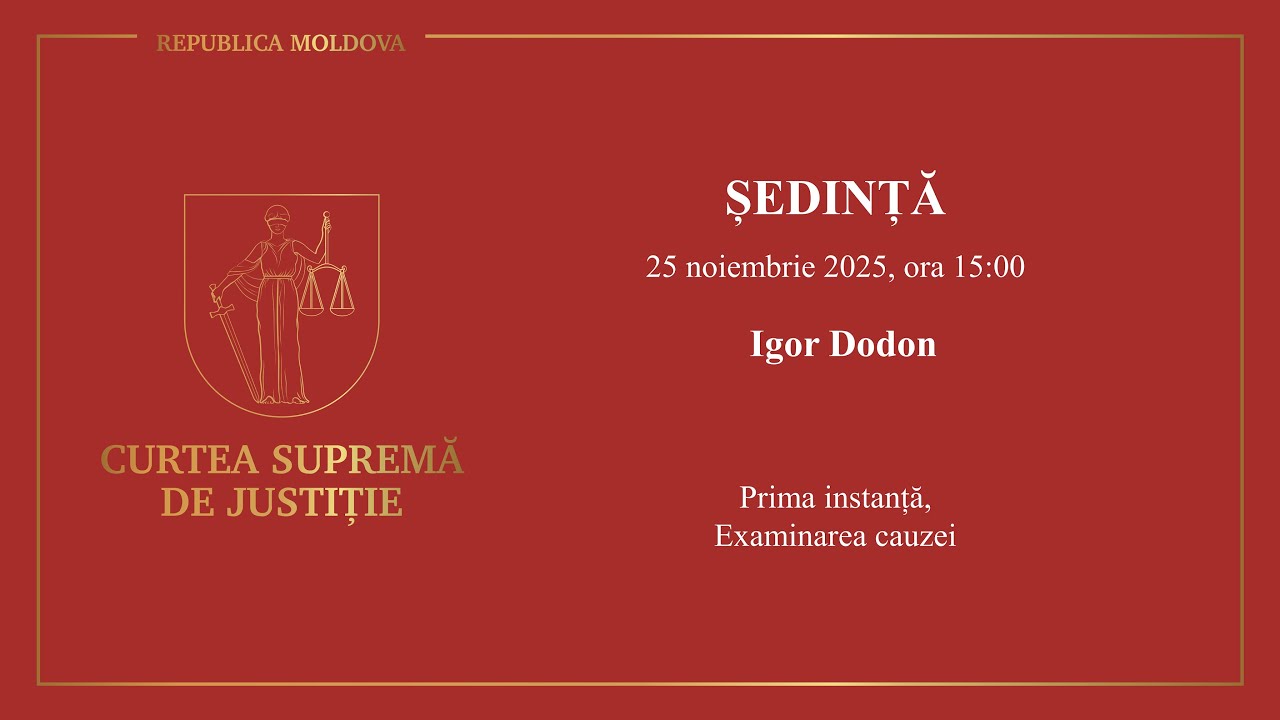 Ședința CSJ din 25.11.2025, Igor Dodon