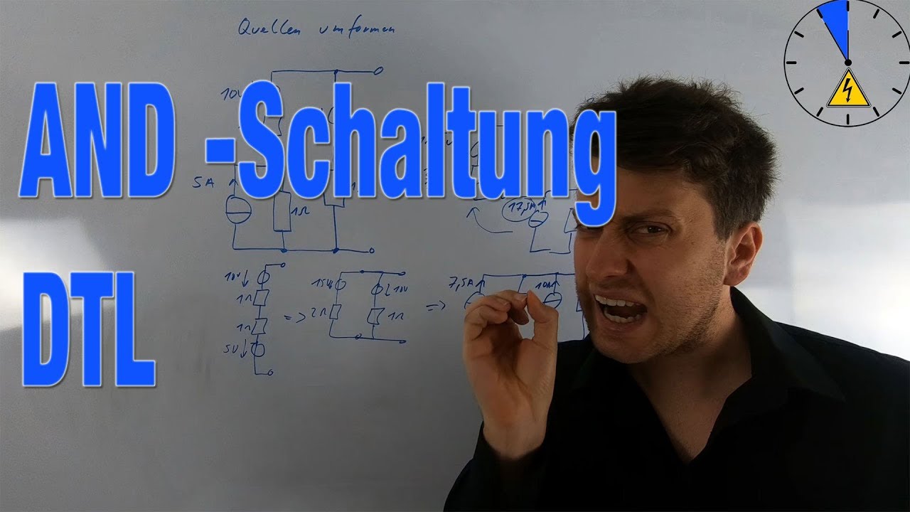 1 UND AND Schaltung mit DTL Dioden Transistor Logik Funktionsweise