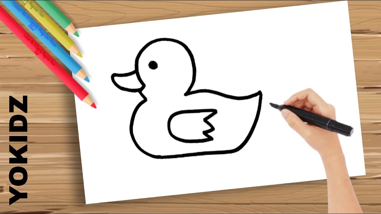 How To Draw A Cute Duck Step By Step