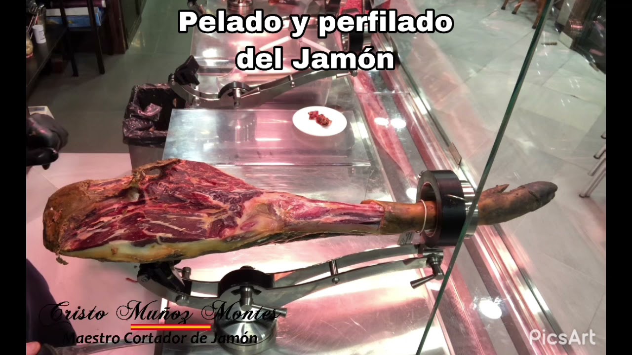Pelado y perfilado del jamón ( cómo comenzar, corte y limpieza )