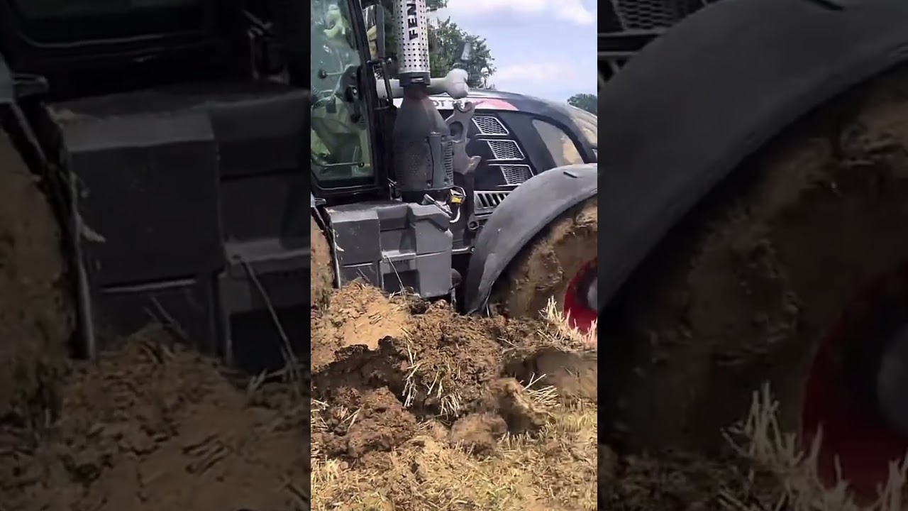 FENDT CON CARRO BOSSINI SI IMPANTANA  #tractorvideo #tractor #agriculture #agricoltura