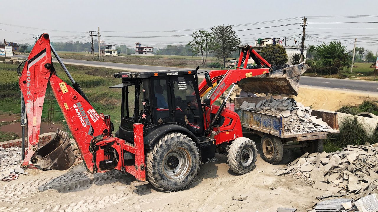 MANITOU WARRIOR | JCB 3DX | JCB 221 Lc Excavator JCB 3DX Soil Loading Mud Tractor Trolly Truck Hyva 