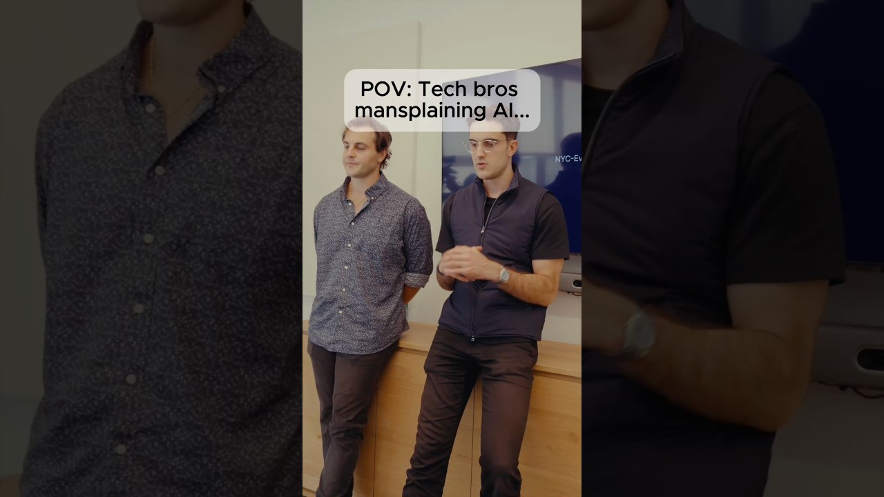 POV: Tech bros mansplaining AI