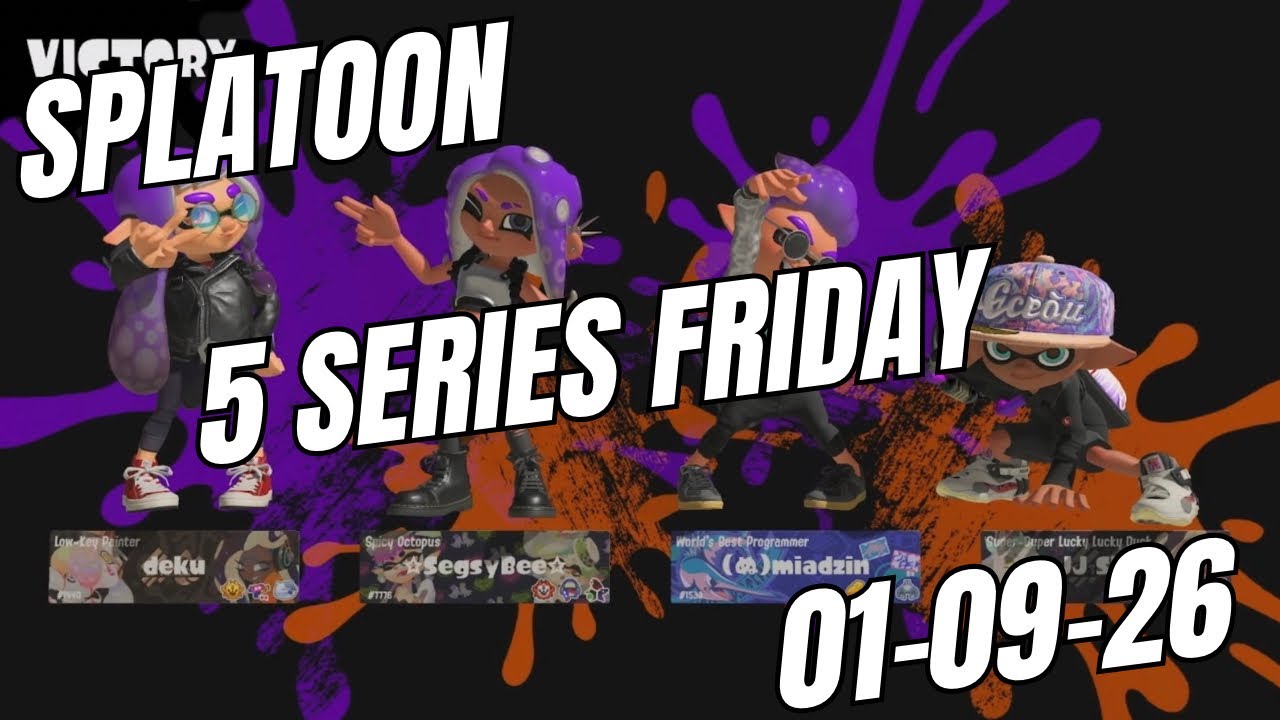 Wanna see me run to that mountain and back? Splatoon 3 Gameplay, 5 Series Friday 01-09-26