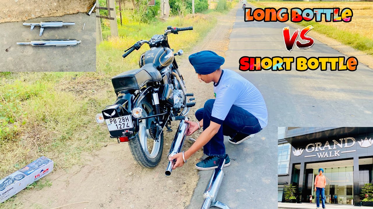LONG BOTTLE VS SHORT BOTTLE ON BS6 BULLET 💥