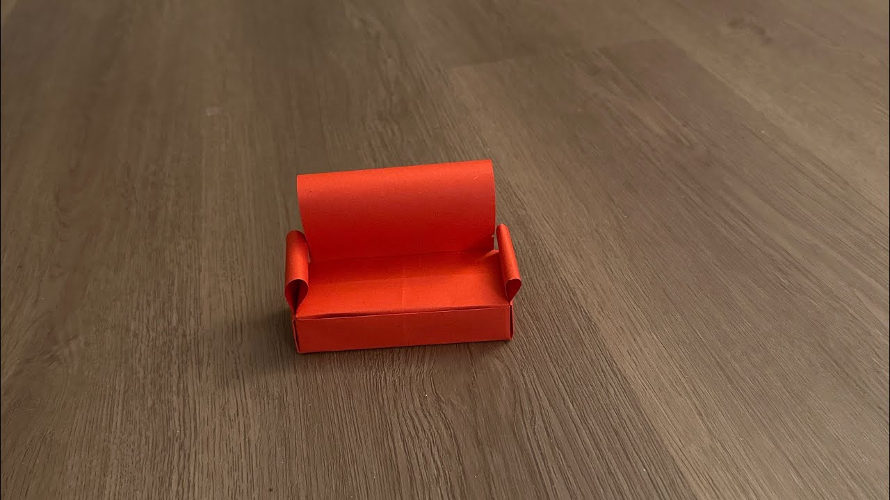 Origami sofa 🛋️/ full tutorial, easy origami sofa 🛋️ 
