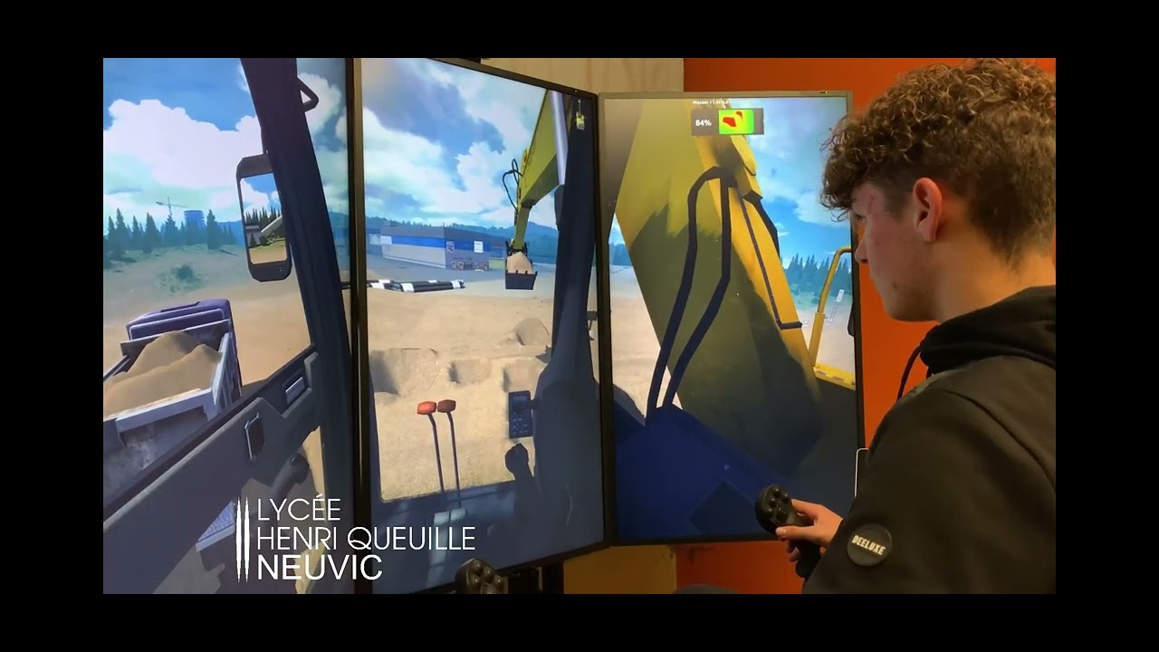 BAC pro GMNF Neuvic simulateur pelle Tenstar