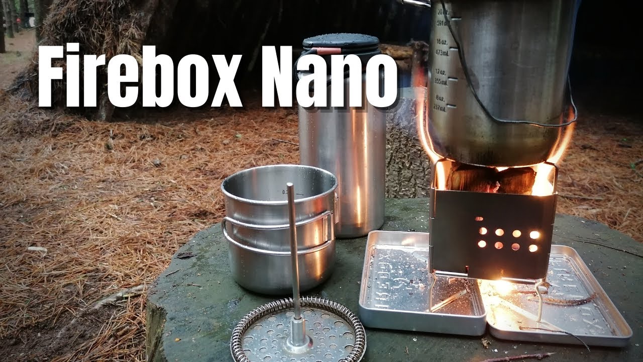 Сверхлегкая печь Gen 2 из нержавеющей стали Nano - Микро-горелка Swedish Fire - Coffee In The Woods.
