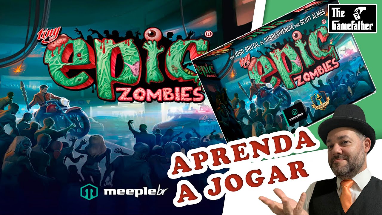 TINY EPIC ZOMBIES - Aprenda a Jogar - Vamos ca&ccedil;ar Zumbis?