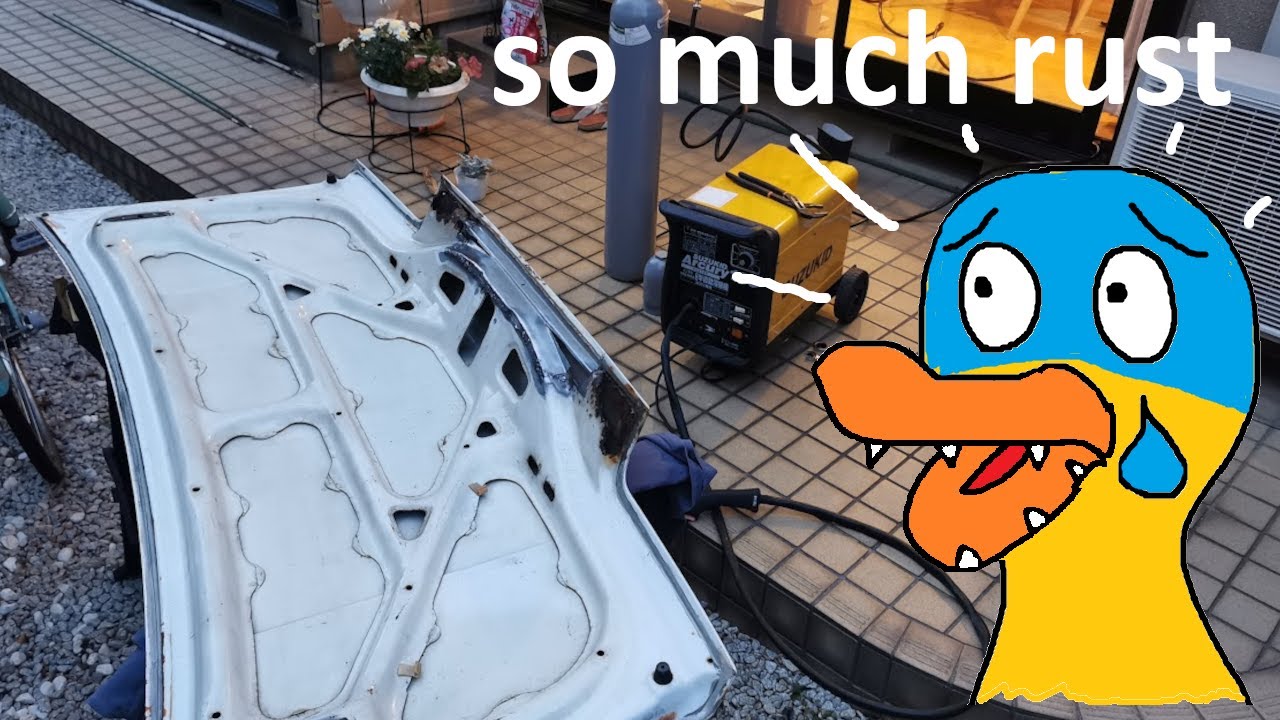 Rust Repairs on the AE86 Bootlid