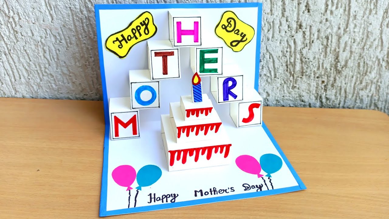 DIY - Mother's Day Pop up card |  Handmade Mother's  Day Greeting Card | Mother's Day Gift Card