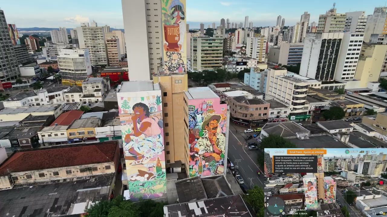 Goiânia: Grafites Gigantes e Centro Urbano | DJI Neo 2 (Visão RC2 + 4K)
