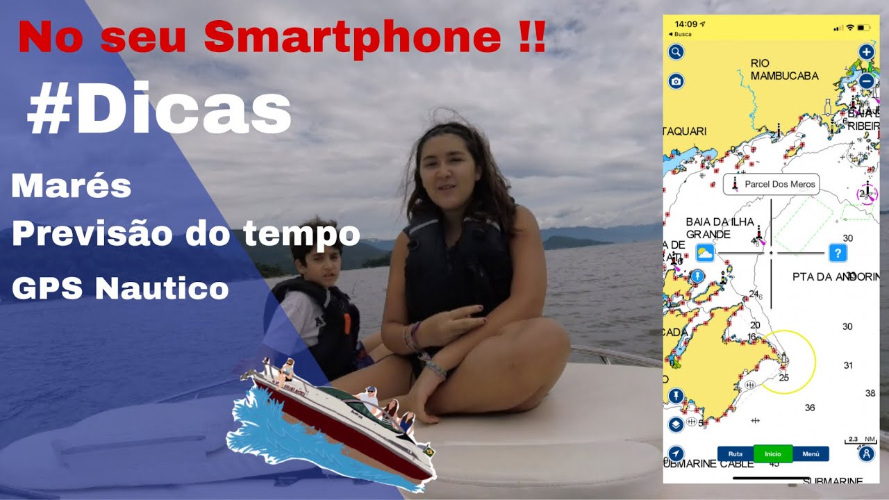 GPS com carta náutica, meteorologia e previsão das marés - Tudo no seu celular