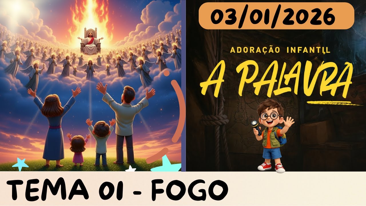 Adoração Infantil - 03/01/2026. A VOLTA DE JESUS - FOGO.