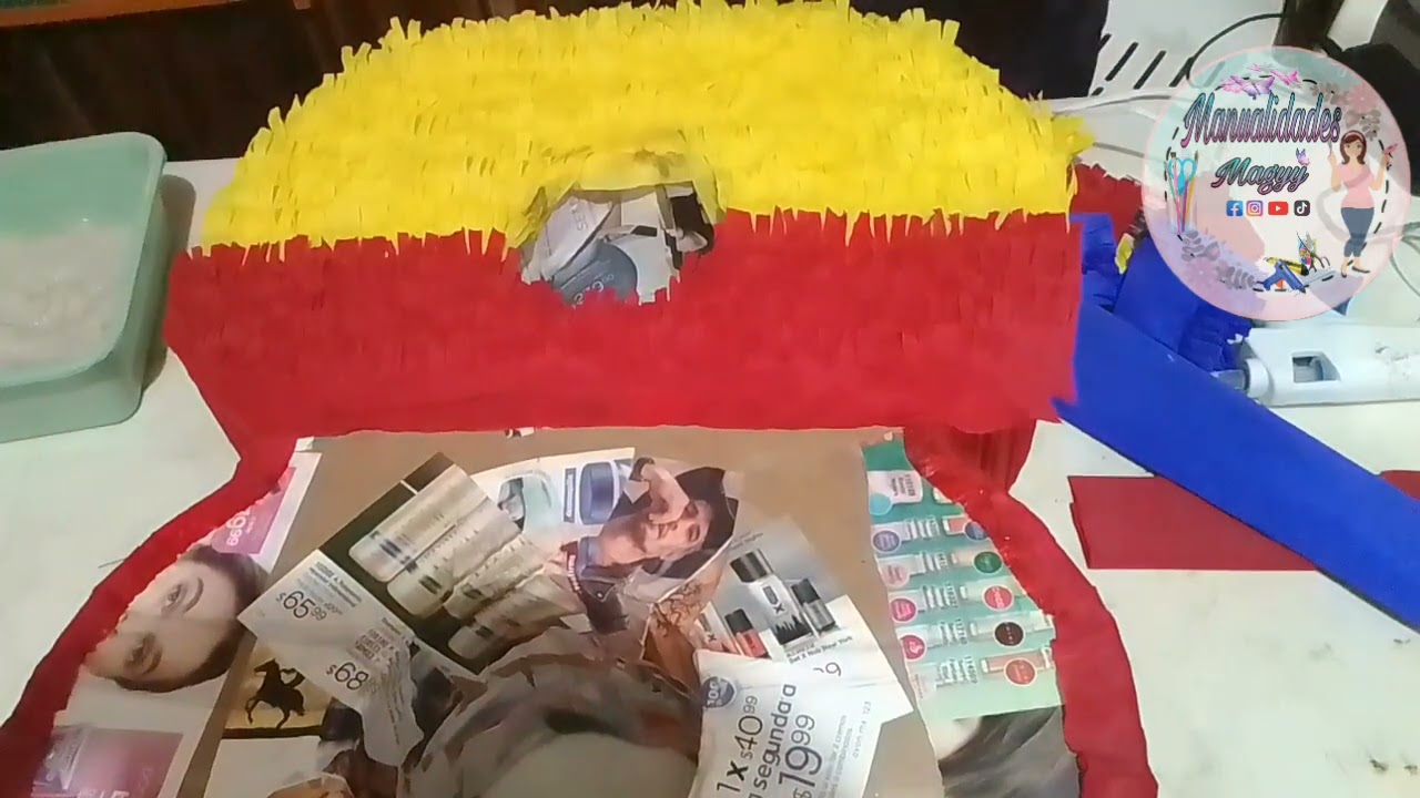 cómo realizar piñata de número paso a paso ( #8 de blanca nieves)