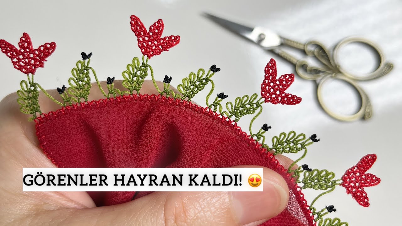 39/ Gösterişli Çeyizlik iğne oyası modeli yapımı | Adım adım anlatımBeautiful needle lace
