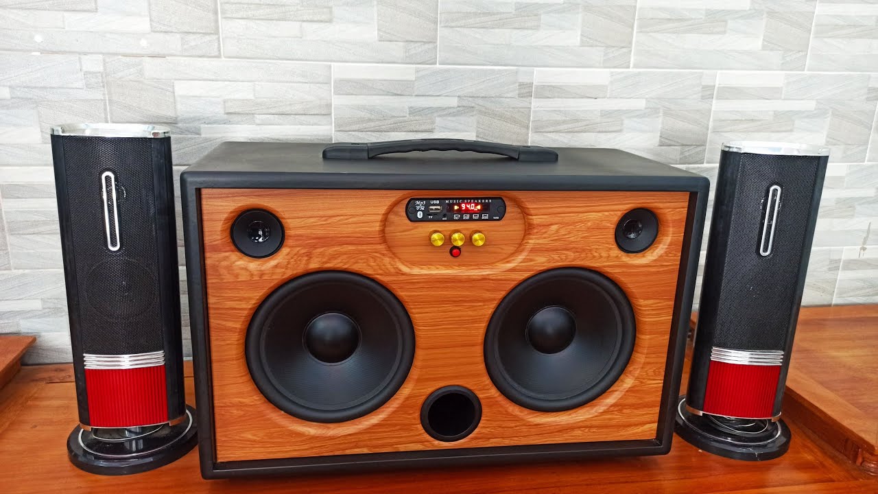 DIY Chế Loa bluetooth Siêu Bass Cực Chất  FM RADIO USB (20.000mah battery)🔊🔊🔊🔊