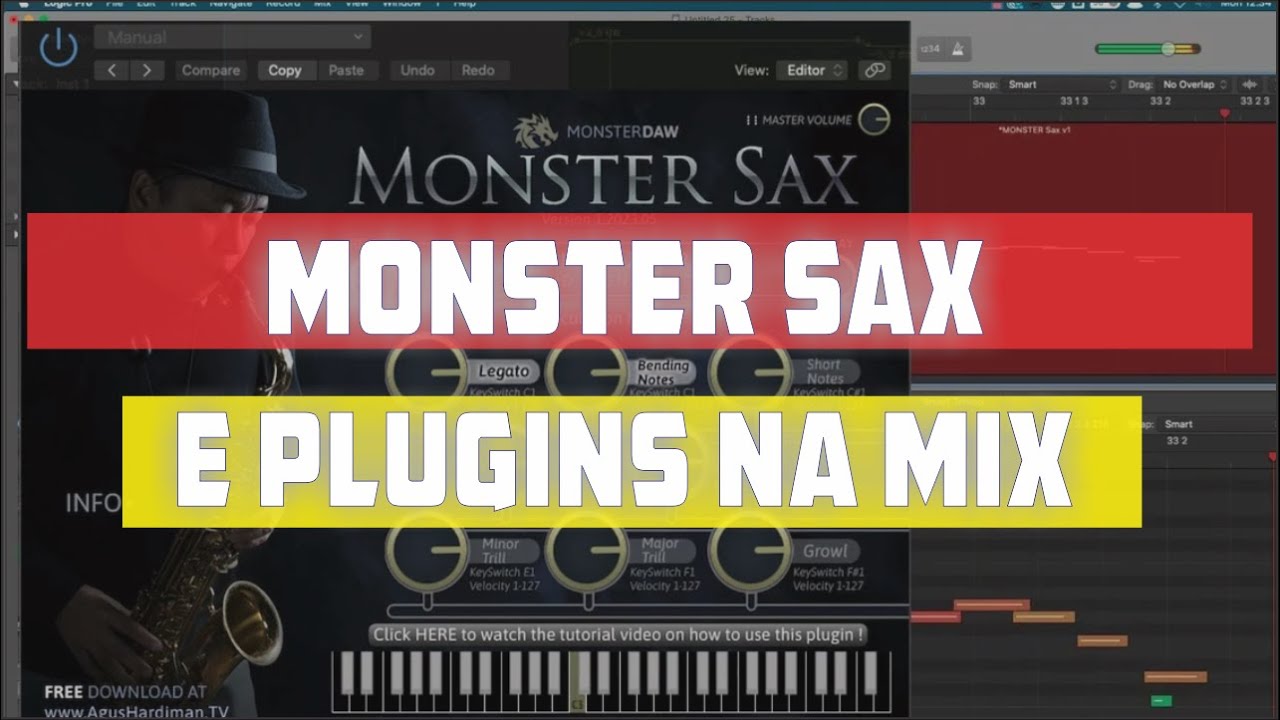 MONSTER SAX MAIS PLUGINS NA MIX