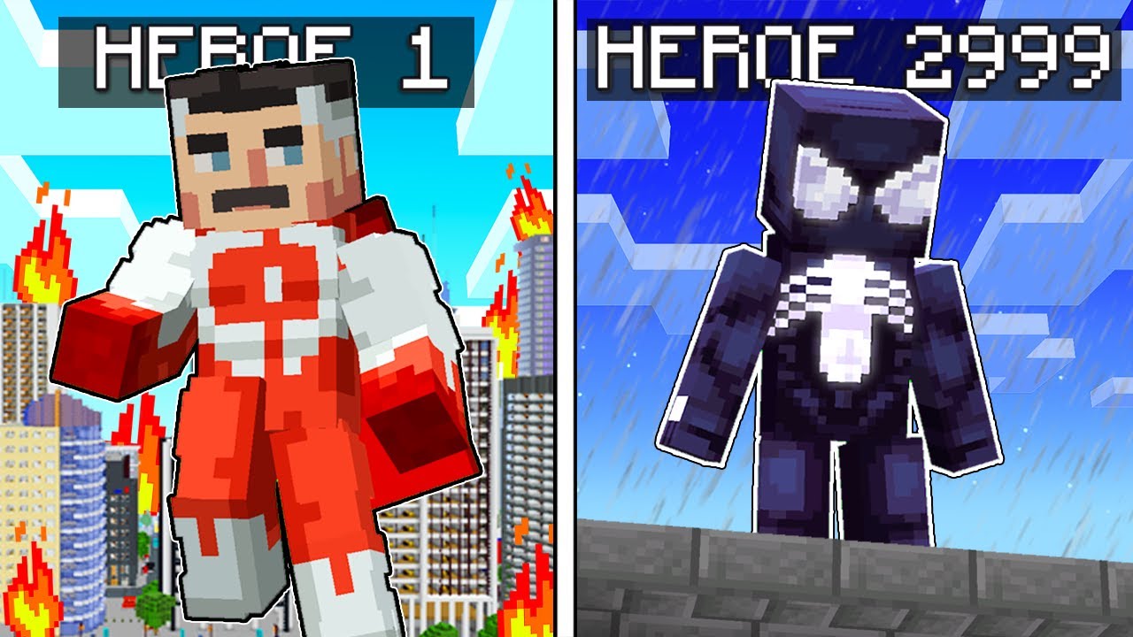 ¡Probé los PODERES de 3000 SUPERHÉROES en Minecraft!