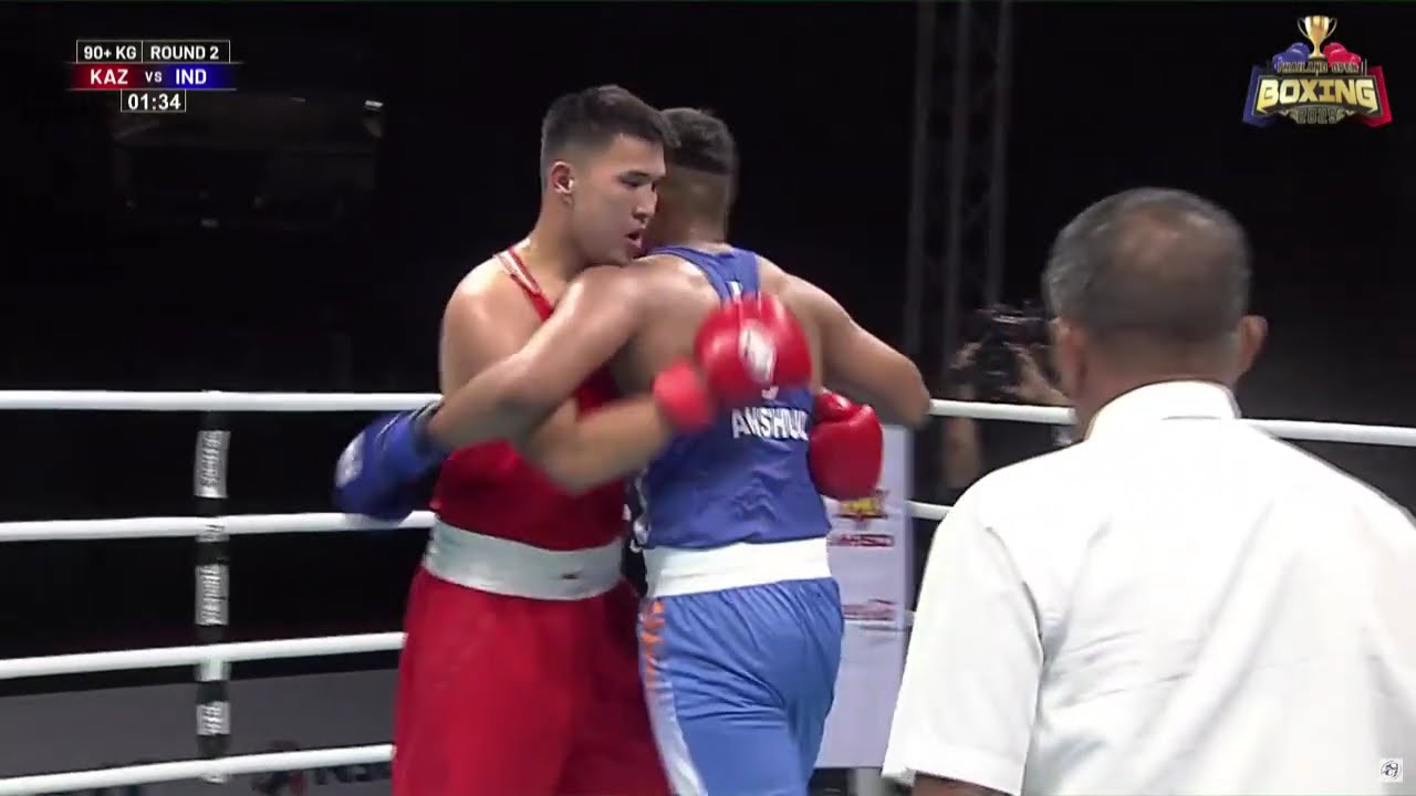 57. (M+90KG) DANIYAL SAPARBAY (KAZ) VS ANSHUL  GILL (IND)