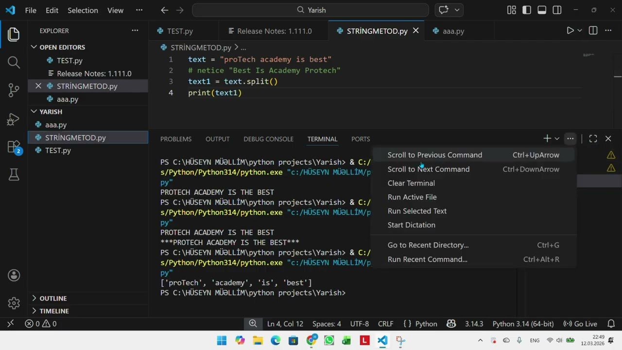 PYTHON DƏRS 8