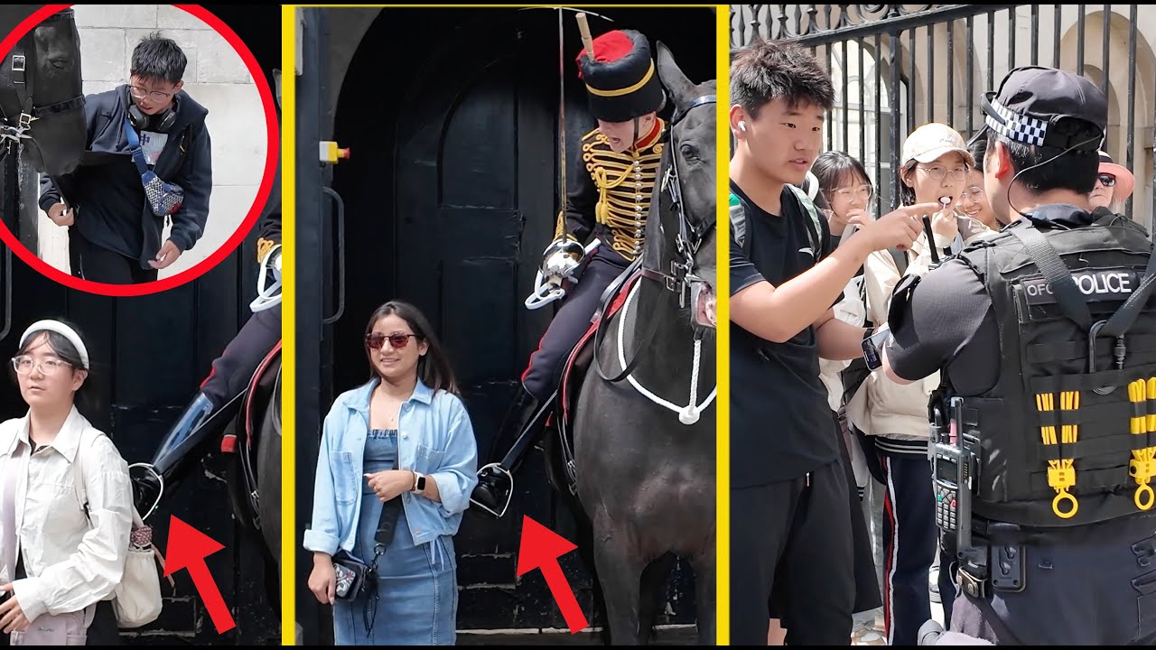 😡🚨👮‍♂️MAKE YOUR BLOOD BOIL.Armed Police INTERVENES Guard Takes Action against DISRESPECTFUL TOURISTS