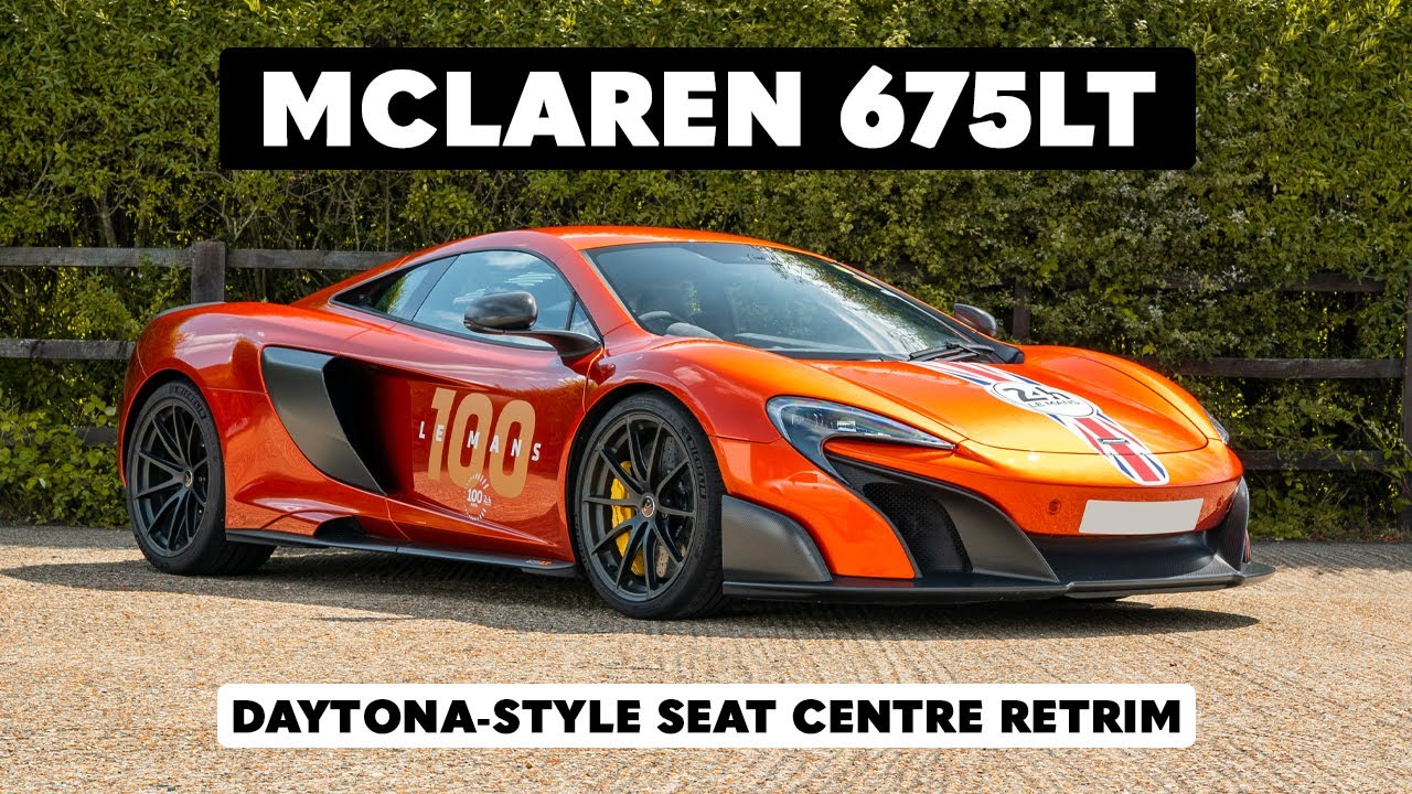 McLaren 675LT Daytona-Style Seat Retrim 4K | d:class automotive