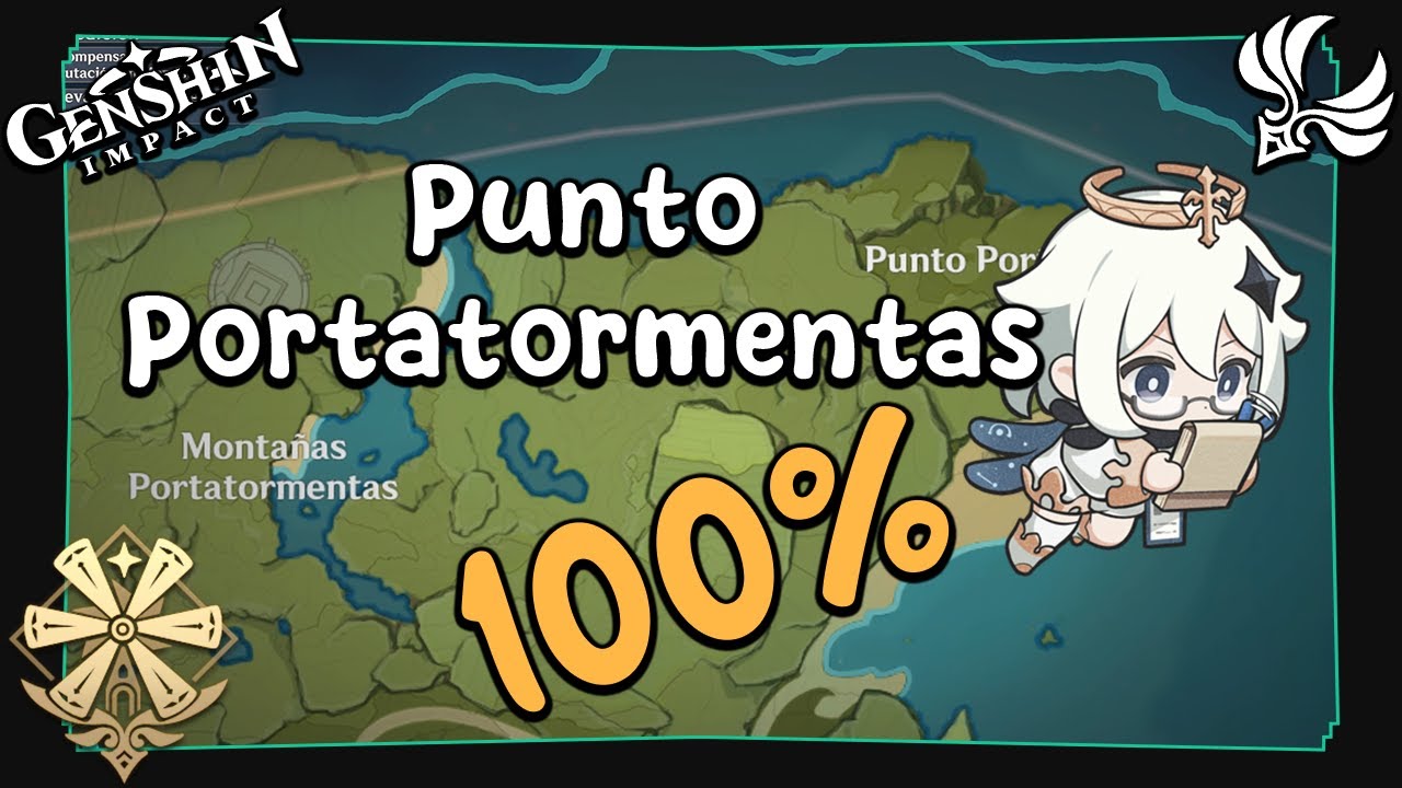 100%: Mondstadt #1 | Punto Portatormentas | Cofres Anemoculous Contrareloj Seelies